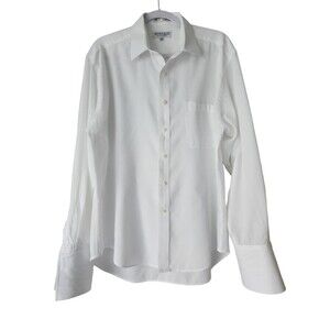 COA Givenchy Monsieur Mens Button-Up Dress Shirt 16.5-36/37 White French Cuff